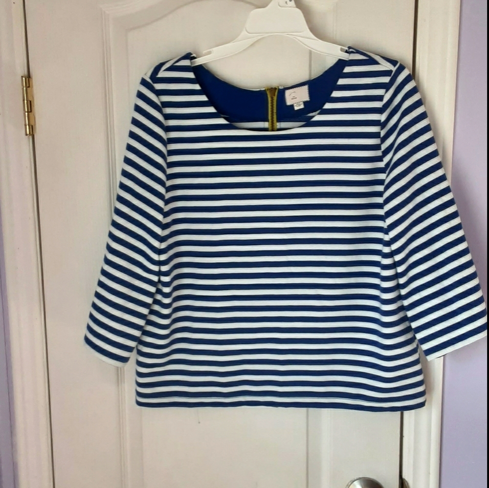 Postmark Genoa Blue & White Striped shirt